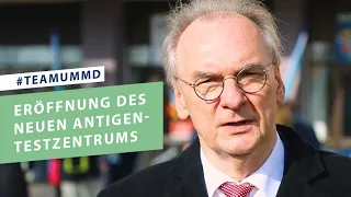 Eröffnung des neues Antigen-Testzentrums im IBA-Shop Magdeburg | UMMD