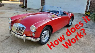 1960 MGA functions and features walk around