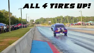 HARDEST NITROUS LAUNCH EVER BY THIS CAMARO AND ALL 4 TIRES CAME OFF THE GROUND