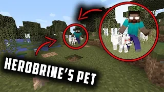 I FOUND Herobrine's Pet on the Minecraft Herobrine Seed... (Finding Herobrine in Minecraft)