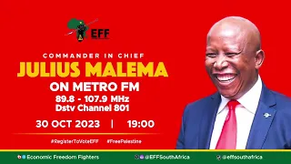 CIC Julius Malema On MetroFM With Faith Mangope