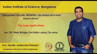 lec29 - Wein Bridge Oscillator using Op-amp