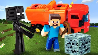 Новый сборник видео - Эндермен против Стива Майнкрафт Лего! – Minecraft онлайн игры для мальчиков.