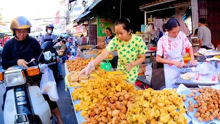 Fried Wonton, Bean Curd Roll, Egg Roll, Youtiao, Hollow Donut, & More - Best Cambodia Street Food