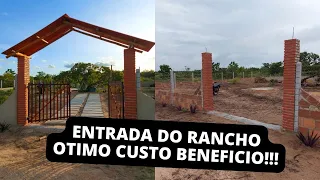 COMO FAZER ENTRADA DE CHÁCARA,RANCHO,SITIO COM APENAS 2 MATERIAIS| RÁPIDO E MUITO BARATO