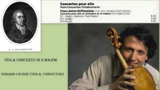 Franz Anton Hoffmeister: Viola Concerto in D major, Gérard Caussé