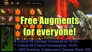 How you will get TONS of free high level Augments for all of your Builds in Season 25!
