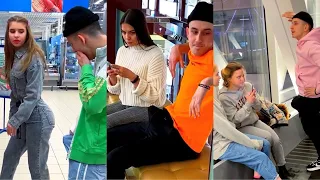 Best girls pick up lines funny reactions russian prank boy Qylek tiktok