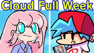 Friday Night Funkin' VS Cloud FULL WEEK + Cutscenes & Ending (FNF Mod) (Notice Me Senpai - Fangirl)