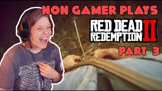 Non Gamer Plays 'Red Dead Redemption 2' - Part 3 - Have you seen Lenny?!! | Blind Playthrough