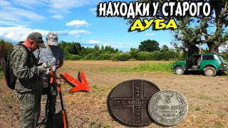 ОГО-ВОТ ТАК НАХОДКИ!!! СТАЛИ КОПАТЬ У ДУБА И ОБНАРУЖИЛИ ВСЕ ЭТО!!! КОП УДАЛСЯ!!коп и поиск монет