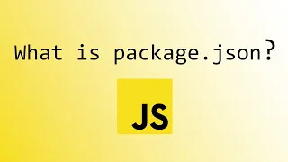 What is package.json, practical explanation