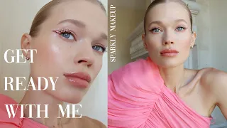 Valentine's Day Makeup / Date Night Look Inspo * GLITTERY * / Model & Mom | Vita Sidorkina