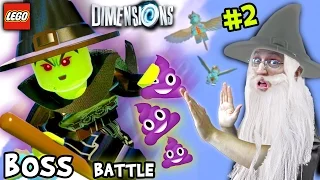 Lets Build & Play LEGO Dimensions #2: Wicked Witch of the West Battle & Purple Poopies?