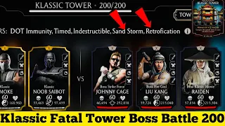Klassic Fatal Tower Final Boss Battle 200 Fight + A Diamond Character & Epic Gear Reward| MK Mobile