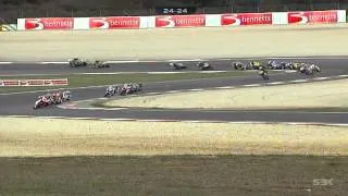 World Superbike 2008: Max Biaggi & Kenan Sofuoglu Monster Crash - Vallelunga Race #2