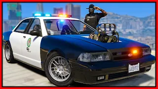 GTA 5 Roleplay - FAKE DRAG COP CAR TROLLING COPS | RedlineRP