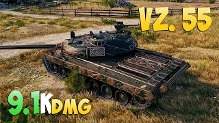 Vz. 55 - 7 Frags 9.1K Damage - Indomitable! - World Of Tanks