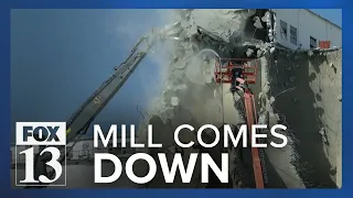Demolition of iconic Ogden grain elevators begins
