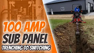 Installing 100 AMP SUB PANEL -  THE COMPLETE PROCESS - SAVED THOUSANDS $$$