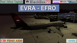 Airline Captain | MSFS FENIX A320 | Riga/EVRA to Rovaniemi/EFRA | VATSIM