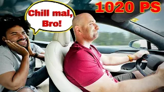 Wilder Car Maniac Roadtrip mit meinem Tesla Model S Plaid