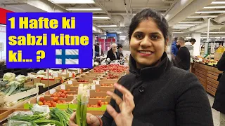 Weekly Vegetable Shopping In Finland | Finland grocery shopping #finland #costofliving #finlandvlog