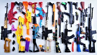 Mengumpulkan 5 Sniper Gun 5 Assault Rifle AK47 GEL Blaster Gun Black Dragunov SVD Gun M16 SMG Gun