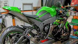 2020 Kawasaki ZX10R Gets Austin Racing GP1 Exhaust At Speedmonks (Use Earphones)