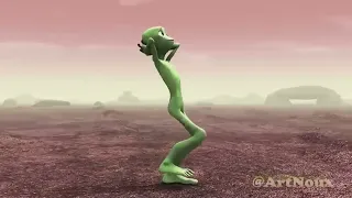 Alien vert  qui danse DAME TU COSITA
