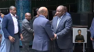 IN MEMORY | South African President, Cyril Ramaphosa arrives at State House - nbc