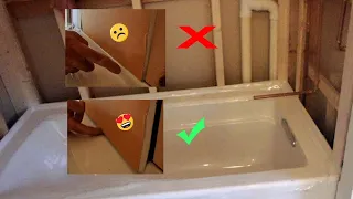 Proper way to Install backer board in Tub area