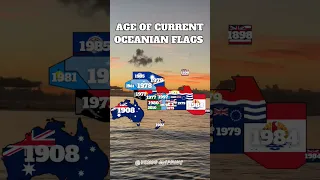 Age of current Oceanian flags #shorts #flag #fyp