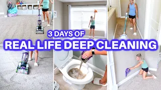 🥵MASSIVE DEEP CLEAN WITH ME | 3 DAYS OF EXTREME CLEANING MOTIVATION | JAMIE'S JOURNEY | HOMEMAKING