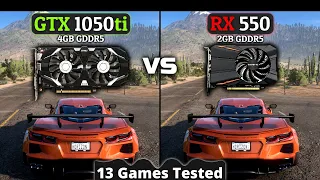 GTX 1050 ti vs Rx 550 | How Big Is The Difference | 13 Games Tested