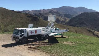 Cresco ZK-LTK Landing, loading and takeoff. Aerial Topdressing.