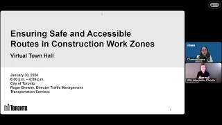 Town Hall - Making Construction Work Zones more accessible