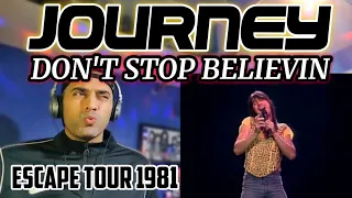 GROOVY !! Journey - Don’t Stop Believin’ (Escape Tour 1981: Live In Houston) - FIRST TIME REACTION