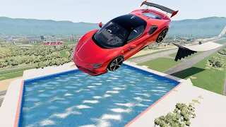 Luxury Cars High Speed Jump #39 - BeamNG.Drive