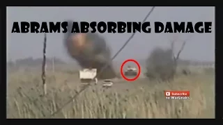 Abrams M1 tank taking and absorbing MAJOR damage compilation