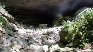 Incredible Cave With 50FT Waterfalls, Flowing Formations, And Deep Pits