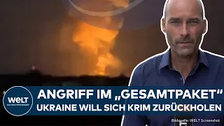 MASSIVER ANGRIFF AUF KRIM: Ukraine feuert Storm Shadow Marschflugkörper auf annektierte Gebiete