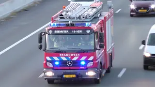Brandweer, Politie, MMT & Ambulances met spoed onderweg naar meldingen in Amsterdam!