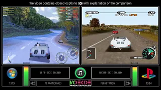 Need for Speed: Porsche Unleashed (PC vs PlayStation) Side by Side Comparison (PC vs PS1) VCDECIDE