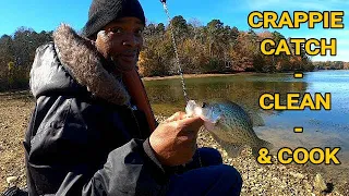 The First Crappie Catch, Clean & Cook of the New Year!