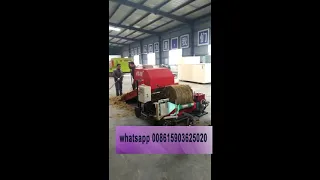 Full Automatic Mini Round Corn Silage Press Packing Baling Machine Silage Baler Wrapping Machine