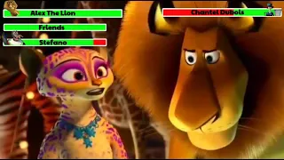 Madagascar 3 (2012) Final Battle with healthbars (@Gabe Dietrichson's Birthday Special)