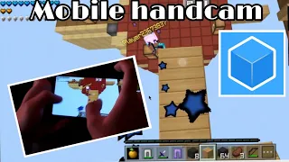 Mobile Handcam | CubeCraft skywars gameplay (Minecraft PE) | MCPE PVP - DevaRoi MC