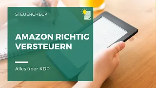 Amazon KDP | Richtig versteuern!
