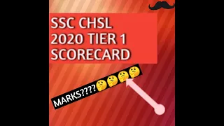 My ssc chsl 2020 tier 1 scorecard 🤔